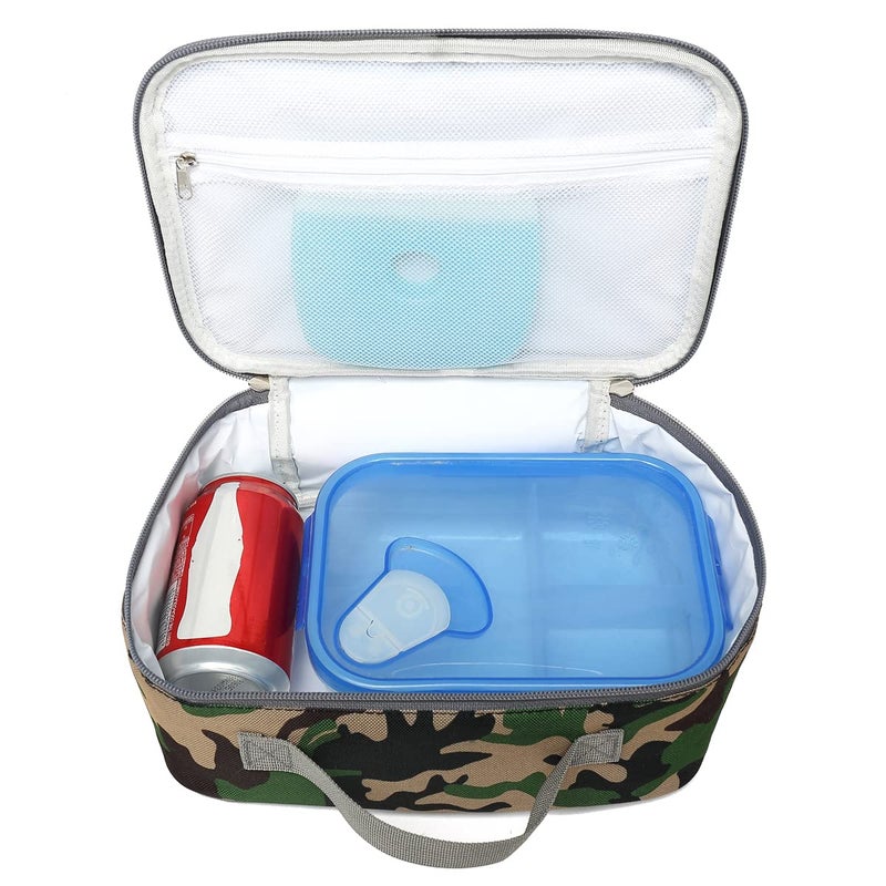 FlowFly Kids Lunch box Insulated Soft Bag Mini Cooler Back to School Thermal Meal Tote Kit for Girls, Boys, Forest - Image 5